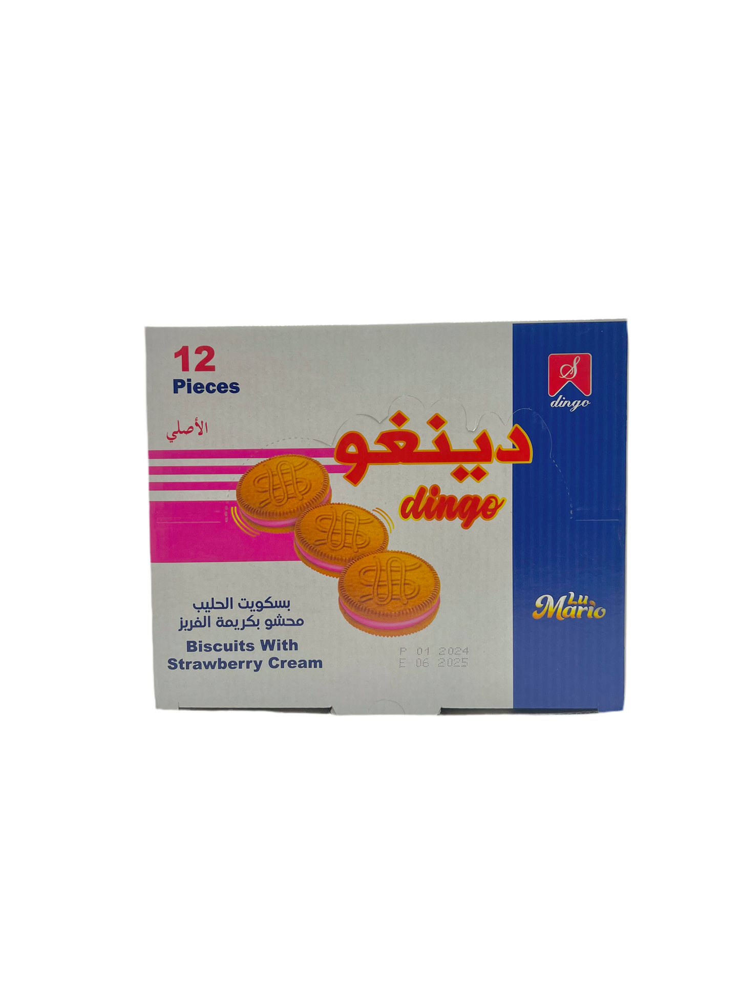 DINGO - BISCUIT FRAISE - 12x25g