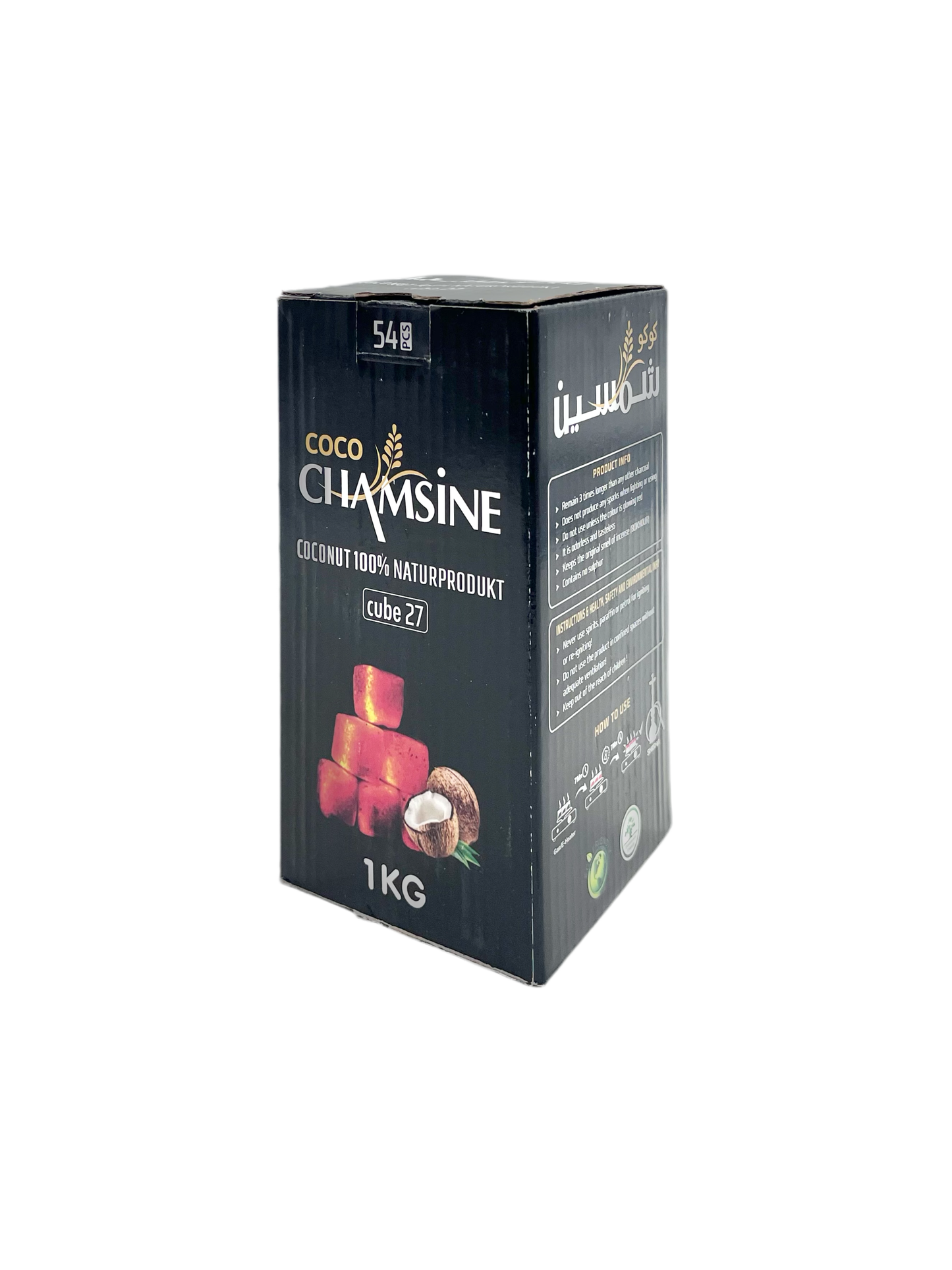 CHAMSINE COCO - CHARBON - 1kg