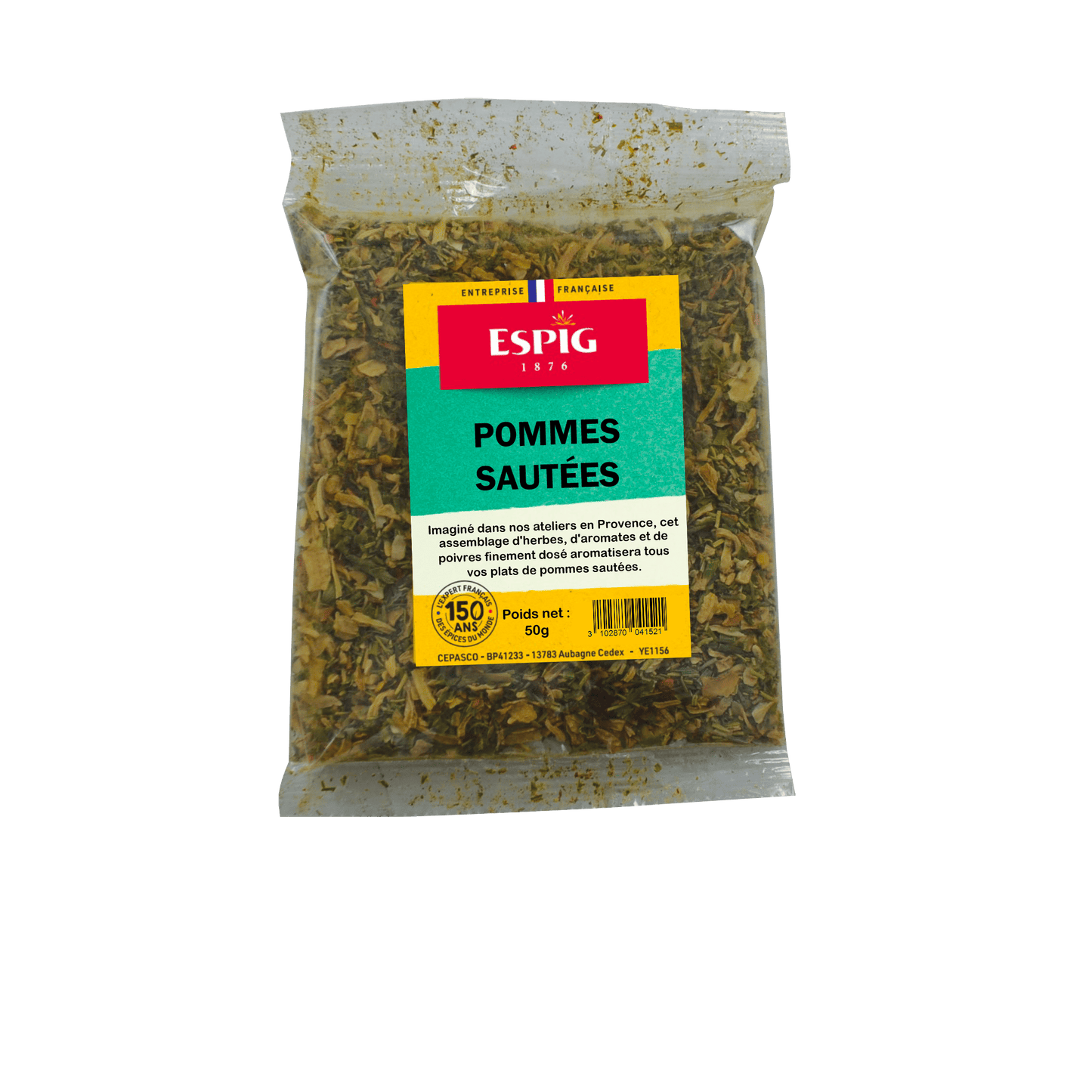 ESPIG - ASSAISONNEMENT POMMES SAUTEES - 50g