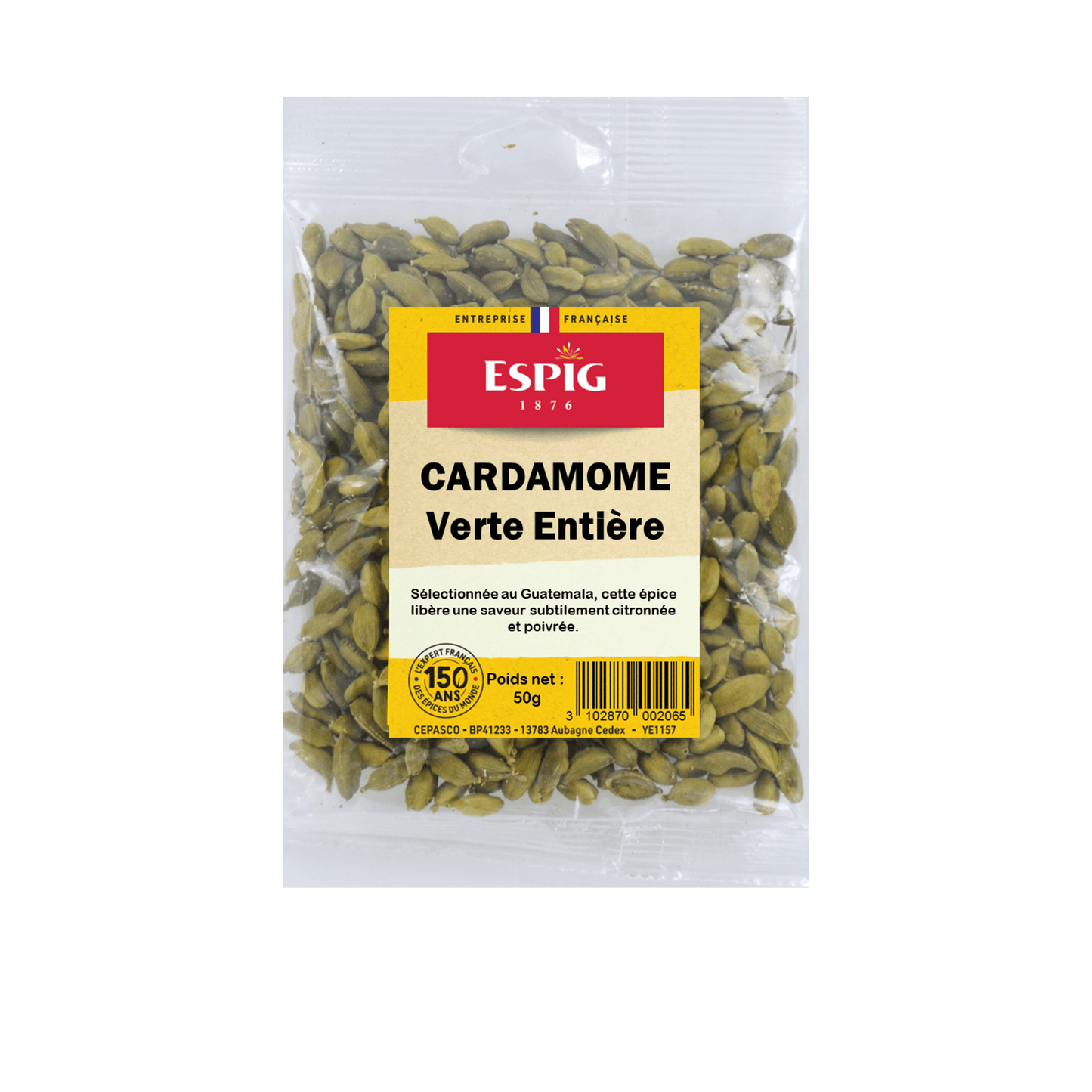 ESPIG - CARDAMOME VERTE ENTIERE - 50g
