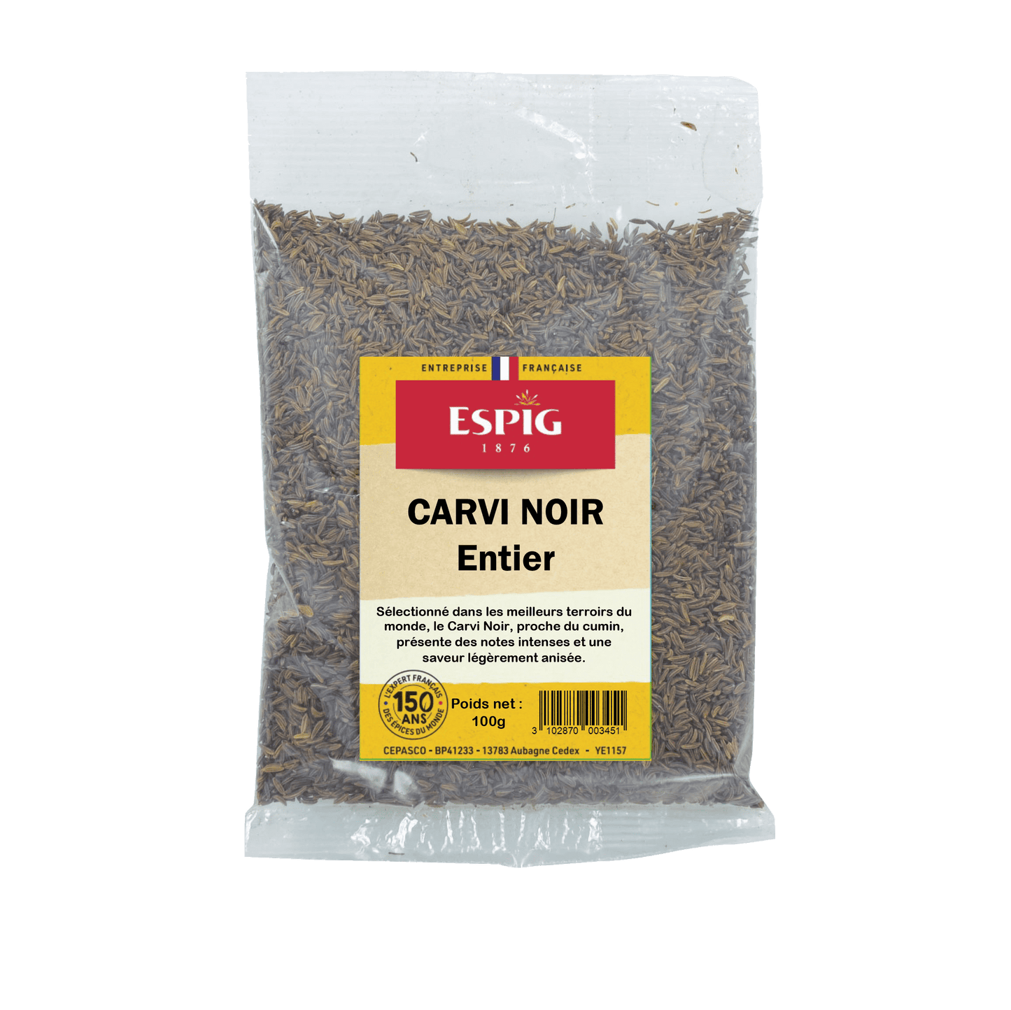 ESPIG - CARVI NOIR ENTIER - 100g