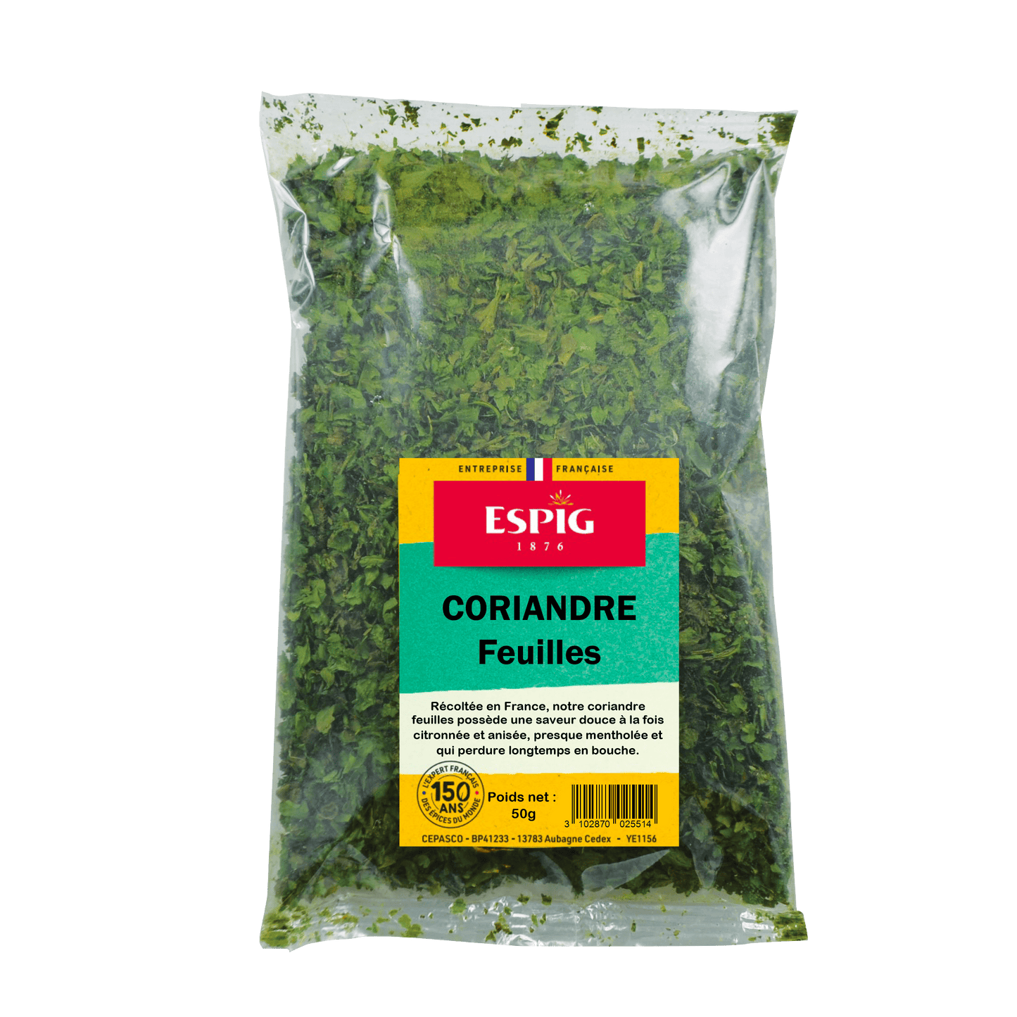 ESPIG - CORIANDRE FEUILLES - 50g