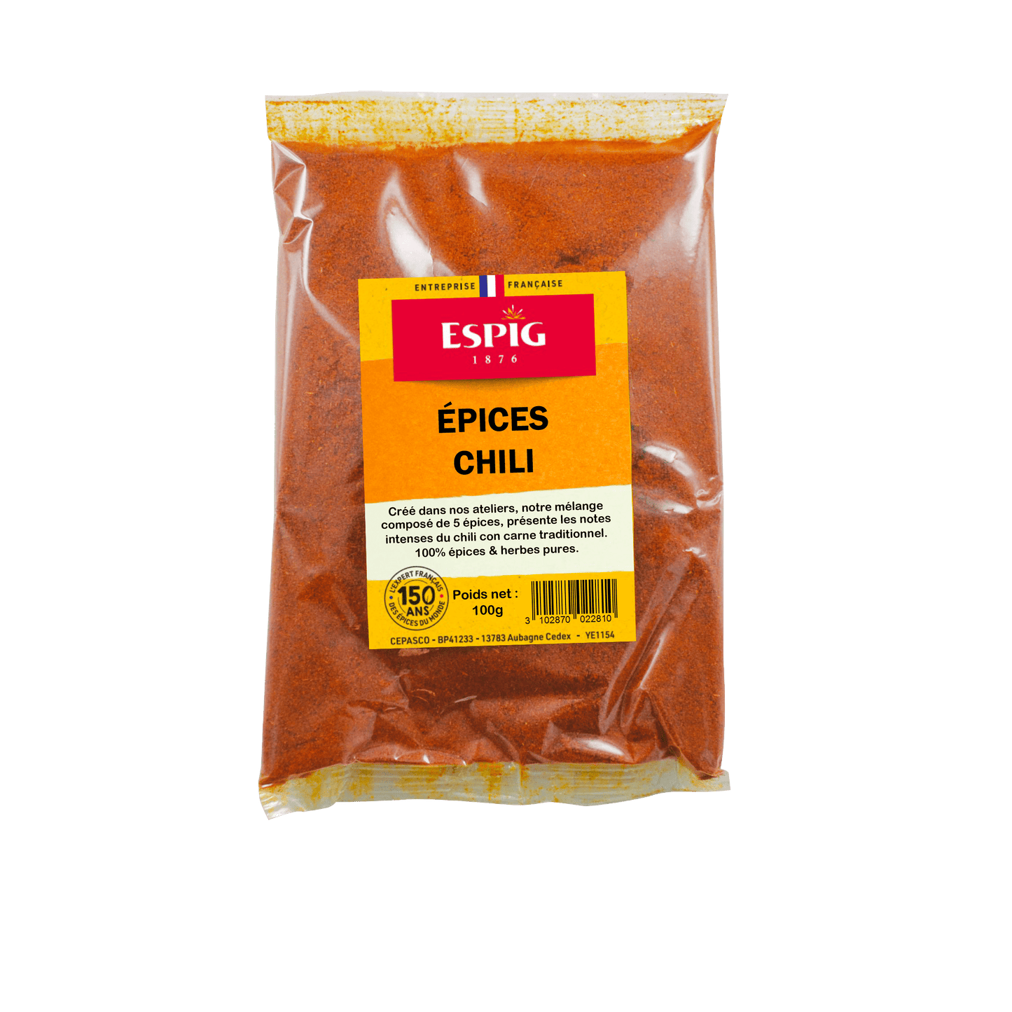 ESPIG - EPICES CHILI - 100g