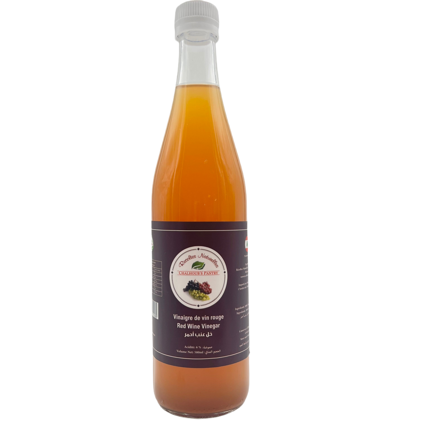 CHALHOUB - VINAIGRE VIN ROUGE (artisanale) - 500ml