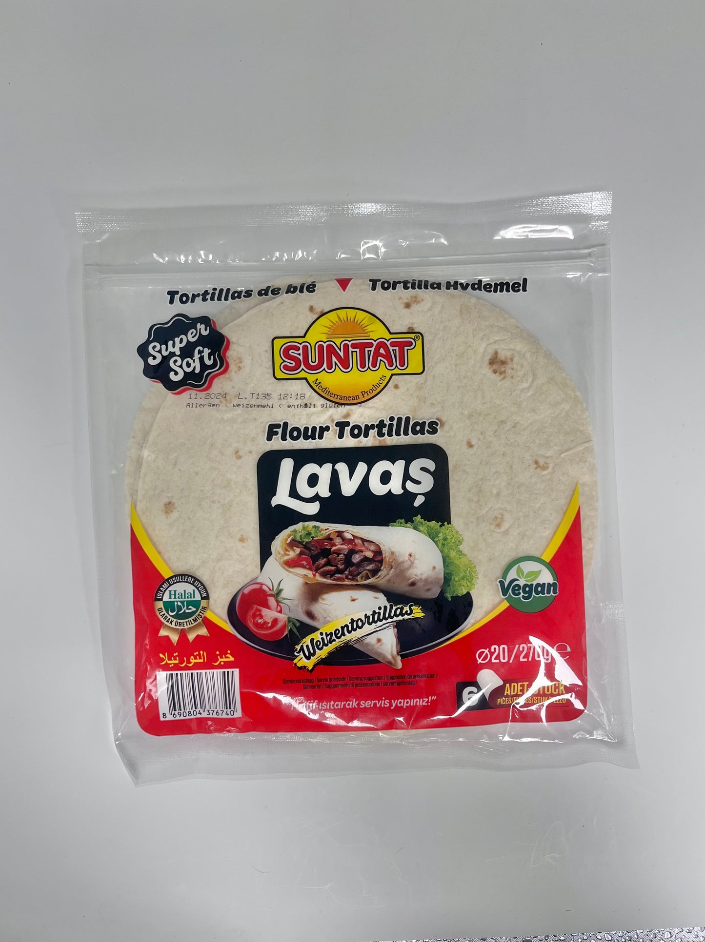 SUNTAT - TORTILLAS 20CM - 270g