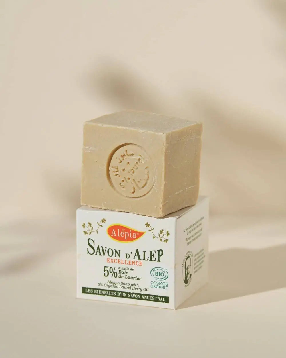 ALEPIA - SAVON EXCELLENCE 5% (bio) - 200g