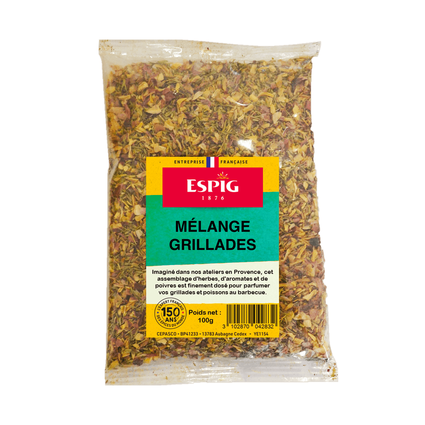 ESPIG - ASSAISONNEMENT GRILLADES - 100g
