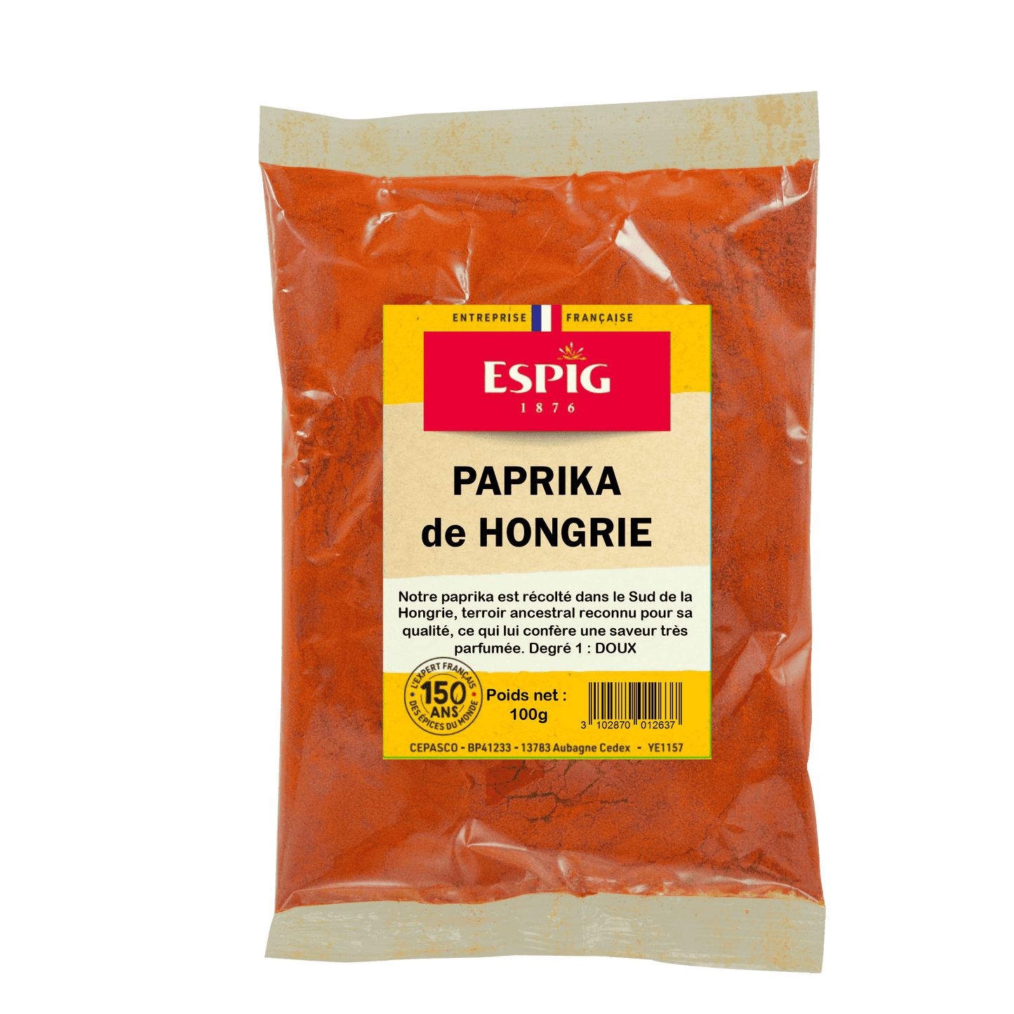 ESPIG - PAPRIKA DOUX DE HONGRIE MOULU - 100g