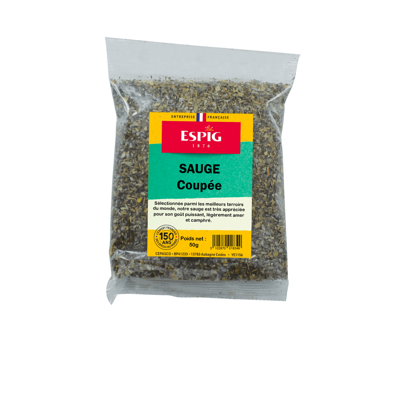 ESPIG - SAUGE FEUILLES CONCASSEES - 50g