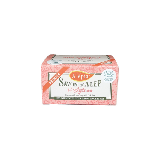 ALEPIA - SAVON PREMIUM ARGILE ROSE BIO - 125g