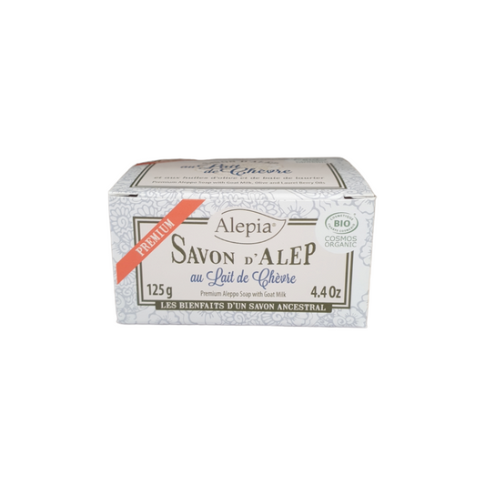 ALEPIA - SAVON PREMIUM LAIT CHÈVRE BIO - 125g